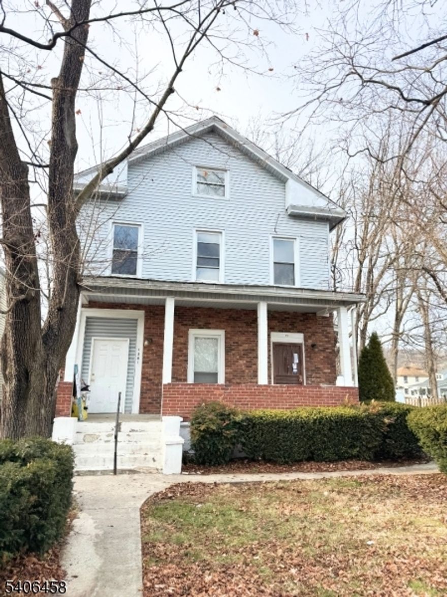 Very large 2 story apartment in 2 family home.  This spacious unit has private entryway and occupies 2nd and 3rd levels of the home.  Large freshly painted rooms feature refinished wood floors, eat in kitchen, updated bath with tub.  Two bedrooms on main level plus large updated 3rd floor loft complete with heat and storage closet.  Enjoy the upcoming spring season in the large private yard with deck on quiet street.  Large driveway offers off street parking.  Location is super convenient to local shopping, route 22 malls and public transportation, including NYC bus and nearby Netherwood train.  Unit is available for immediate rental; Welcome Home!