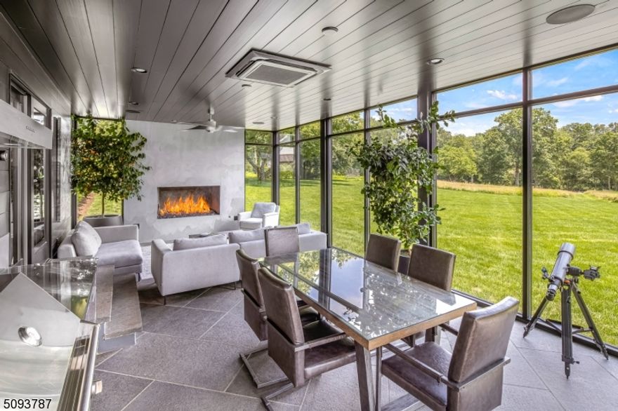 Gates welcome you into this unique renovated custom modern farmhouse on seven acres in farmland assessment. The grounds offer 700 feet of river frontage, the deck includes a firepit & overlooks gardens, meadows, landscaping with fig, peach, and walnut trees. Ziplining, fishing, and a sauna are some of the features of the home. Three structures complete this property. The main home has 4 bedrooms, hardwood floors throughout  and a one of a kind sunroom with 12 ft ceilings, built in SS grill and vent, gas fireplace w soapstone surrounded by venetian plaster. The chefs kitchen has Calacatta Quartz, SS appliances, oversized Thermador refrigerator, separate wine refrigerator, beverage refrigerator and ice maker. Unique dome skylight, large walk in pantry & built in seating. The second building provides an oversized two car garage that leads up to a living space that can be used as a recreation room, office, or 5th bedroom. This bonus space has a full bath and kitchenette that leads to a spectacular maintenance free deck with a firepit. The third structure is a handcrafted Vermont built sugar shack that includes an operable cupola, loft, covered patio and infrared sauna. Generator and New HVAC. This one of a kind home is a rare gem. Pre Approval or bank letter required.