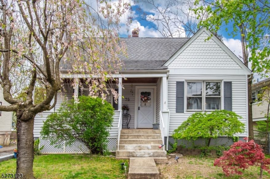 Charming Cape with Inviting Lemonade Front Porch! Country, eat in kitchen with butcher block wood countertops. Formal dining & living rooms! Sweet home for entertaining. Lovely office space or bedroom. First floor full bath. Newer tub shower. Upstairs two spacious bedrooms. Tons of natural light! Large backyard space with tons of parking! One car detached garage and carport! Many wonderful features throughout- archways, moldings, chair rails, etc! Lovingly cared by the same owner for over 35 yrs. Just a few blocks to Denville's bustling Downtown. Walk to Broadway Avemue & NYC-Direct Bus Stops. Enjoy Shopping, Restaurants, Farmers Market & Top-Rated Schools. Close proximity to Midtown direct train station & easy access to major highways.