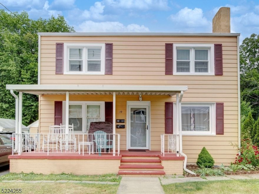 COMPLETELY REMODELED SECOND FLOOR APARTMENT!! 2 BEDROOMS, FULL BATH, UPDATED, EAT-IN KITCHEN WITH STAINLESS STEEL APPLIANCES, WOOD FLOORS, STACKABLE WASHER/DRYER, WALK UP ATTIC STORAGE (ACCESSIBLE THRU LIVING ROOM CLOSET), LARGE FENCED YARD. LOCATED ACROSS FROM ELEMENTARY SCHOOL, SUPER CLOSE TO TRAIN STATION, CENTER OF TOWN, SHOPPING & RESTAURANTS. MINUTES TO ROUTES 80, 46, 10, 206. Driveway is shared with downstairs tenant. Garage is not available, presently included in first floor tenant's lease. Furniture in photos are property of current tenant.