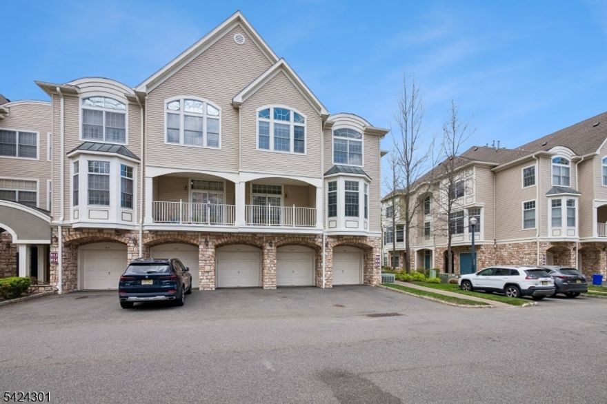 Beautful end unit in sought-after Regency Club the Luxurious gated community in Livingston. This is a 3 bedroom 2.5 barh and 1 car garage.  It has newtral decor, hardwood floor, Wall to wall carpet in 2 bedrooms and hallway.  Plenty of storage. Living room with gas fireplace,  Slider out to Balcony; it opens to spacious dining room with oversized windows. Eat-in kitchen, wood cabinets, island, stainless steel appliances and ample cabinetry. It offers high ceiling, master bedroom vaulted ceiling. New Roof. Close to Midtown Train JITNEY and express NYC bus. Pool,, tennis, club house and 24-Hour security are just some of the LUXURIES to be found at the Regency Club!  Fireplace, chimney and flue as is condition. Buyer verify the move in cost with condo asso. Wood floors, granite kitchen counter, recessed lighting, gas fireplace, master dressing room, walk-in closet, bath with jetted tub.