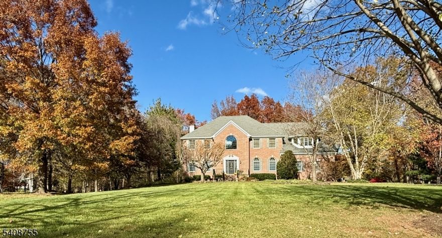 Stately five-bedroom brick colonial with stunning inground pool, deck, pond and lush gardens. Interior offers hardwood floors, nine-foot, two-story and cathedral ceilings, updated kitchen and baths, walkout finished lower level with recreation room, gym and large storage space. Primary suite is simply sumptuous with dual walk-in closets, tastefully update bathroom and charming octagonal sitting area perfect for quiet time or office space. Family room with fireplace, eat-in kitchen with center island and sliders to a large deck overlooking the pool and treed grounds. All this along with Montgomery Schools which consistently rank in the top tier of  New Jersey public school systems. Just minutes to the University town of Princeton for shopping, dining and cultural events and easy access to many Pharma campuses in the greater central Jersey area.