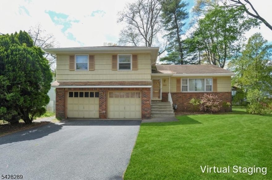 Estate sale being sold as-is with no known structural issues, offering a great opportunity to update and add value in the highly desirable Milnes section of Fair Lawn. This spacious split-level home features an entry foyer with a closet, a bright living room with vaulted ceilings and a bay window, a formal dining area, and a large eat-in kitchen. The upper level offers three generously sized bedrooms, including a primary suite with a private bath, plus a full hall bath. The lower level includes a family room, half bath, and direct access to the yard and attached two-car garage. The unfinished basement provides incredible potential for additional space for recreation, storage, and laundry. This home has over 1,800 sq ft, a well-designed layout, and strong bones, ready for your personalized updates. Pleasantly located near top-rated public schools, NYC transportation, shopping, parks, and houses of worship.