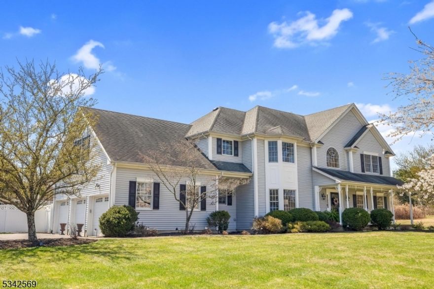 ***O. P. E. N.  H. O. U. S. E.  C. A. N. C. E. L. L. E. D. ****Two story foyer welcomes you to this spacious colonial in convenient and desirable valley location! Formal dining room with tray ceiling and living room with recessed lighting and hardwood flooring is open to family room with skylights, built-in bookshelves, gas fireplace, wet bar, 3 sets of sliding glass doors to deck and yard. Kitchen features center island, granite countertops, stainless steel appliances, large breakfast area, recessed lighting and pantry. Laundry room with utility sink and cabinetry, as well as powder room complete the first floor. Second floor offers primary suite with sitting area, recessed lighting, enormous walk-in closet room done by Custom Closets with dressing area, full bath with dual vanities, stall shower and tub. Unfinished basement has limitless possibilities with high ceilings. Heated salt water in-ground pool; Old Farmers Road School district and West Morris Central High School with IB Program. Minutes to downtown Chester and straight route to Rt. 78.