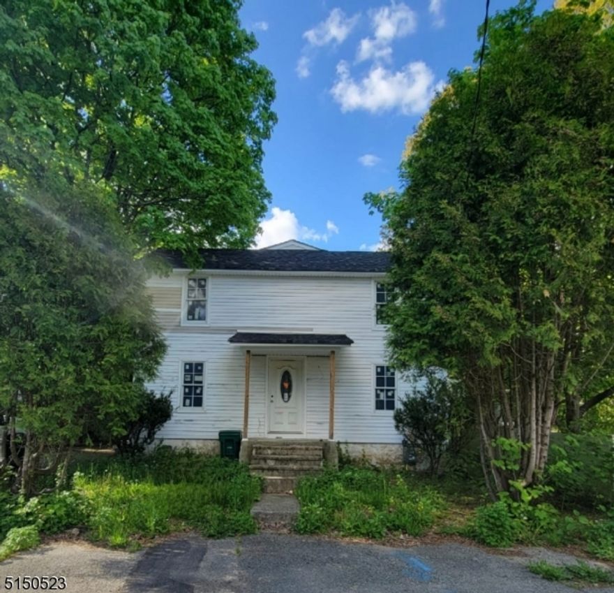 INVESTMENT OPPORTUNITY TO MAKE THIS HOUSE YOUR OWN!! 4 BEDROOM 2 FULL BATH COLONIAL THATS OVER 2,000 SQUARE FEET IN GREAT LOCATION IN THE LONG VALLEY SECTION OF WASHINGTON TOWNSHIP. HOUSE HAS BEEN GUTTED AND IS READY TO BE STARTED ON. ANY MATERIALS IN THE HOME IS THE BUYERS TO KEEP. HOME IS SERVICED BY PUBLIC SEWER AND WATER!!