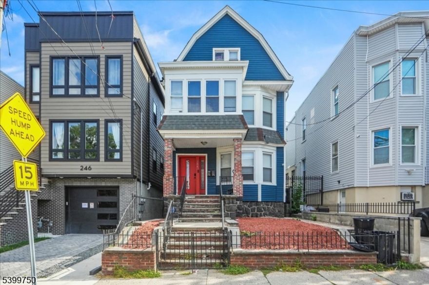 Welcome to this modernized multi-family home in Jersey City's West Bergen neighborhood, just steps from Lincoln Park. Offering versatility, comfort, and excellent investment potential.All units have central heat and air with washer and dryer First Floor: 2 bedrooms, 1 bathroom, spacious living room, dining room, and a laundry area large enough to be converted into a home office.Ground Level: 2 bedrooms and 1 full bathroom. This space can be used as an extension of the first floor for extra living space, rented as part of a duplex-style unit, or rented separately to maximize income.Second (Third) Floor: 3 bedrooms, 1 full bathroom, living room, dining room, and a laundry room with the option to convert into an office.Attic: Studio-style layout with an open bedroom area and 1 full bathroom. This space can be combined with the second/third floor as a duplex or rented separately for additional income.Features & Finishes:Espresso-stained hardwood floorsQuartz countertopsHigh-quality finishes throughout Flexible multi-unit design with multiple rental optionsQuaint backyard, perfect for barbecues, gatherings, or private relaxationThis home is commuter-friendly, just 20 minutes from New York City, with close access to PATH trains, buses, highways, and public transportation. Strong cash flow potential with multiple rental options.Special financing available with preferred lender. Grants ranging from $15,000 to $22,000 available for down payment and/or closing cost assistance.