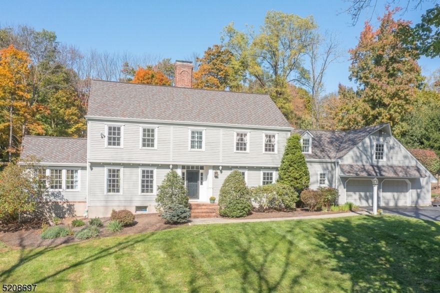 Impeccably designed & expanded w/ luxury in mind, this exquisite home offers lavish details & finishes that will appeal to the most discerning buyer. A flawless blend of beauty & modern lifestyle, you will be drawn to the bright, open & easy-flowing floor plan where there is a room for every desire. The gourmet Kitchen is a standout feature, showcasing custom cabinets by Royal Cabinet Co, Hudson Valley light fixtures, as well as top-of-the-line Sub-Zero, Wolf & Viking appliances. The Kitchen also features a farmhouse sink, Blanco Venato quartz countertops, an oversized island, elegant wet-bar & separate breakfast nook & desk area. The adjacent, open Family Rm w/ gas fireplace is perfect for entertaining w/ easy access to the custom Trex deck. This outdoor space is ideal for casual seating, dining, & grilling & offers stunning views of the professionally landscaped park like rear yard. The property's private cul-de-sac location ensures a peaceful & serene setting, while the expansive, fenced yard, complete w/ bluestone patio & Aquaspace heated gunite pool & spa, provides plenty of space for outdoor activities & relaxation. Beautifully finished Lower level w/ Recreation Rm & Exercise Rm. 2nd Fl Laundry. 2 car attached Garage. Just minutes to the quaint center of town, parks, Patriot's Path & top rated schools, including West Morris HS, an International Baccalaureate World School. Short drive to downtown Morristown & NYC direct trains and transportation.