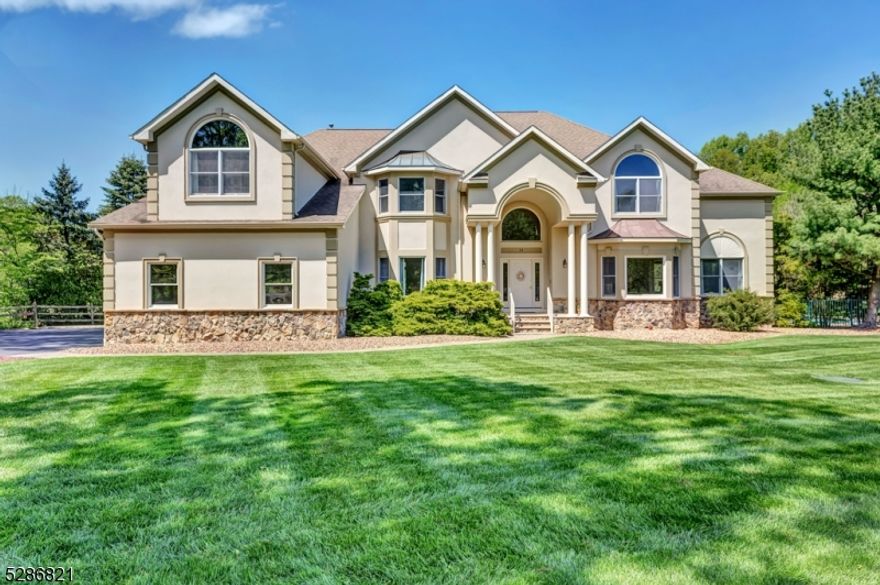 This beautiful, elegant, light-filled, colonial is situated in a sought after neighborhood of estate caliber homes and is set on a private 2+ acre parcel. This home has been expertly maintained and has a supremely functional floor plan with three finished levels. This impressive home features abundant space for everyday living and formal entertaining, a gorgeous, private rear yard with separately fenced large in-ground heated pool, and a finished walk-out basement. The main level features a two-story family room, a separate office, a conservatory room, living room, dining room, and a huge kitchen. On the second level there is an ensuite bedroom, two additional secondary bedrooms with a shared bathroom and oversized walk-in closets, and an impressively sized primary bedroom suite. The primary suite features a two large walk-in closets, the primary bathroom with both stall shower and soaking tub, plus a huge bonus room that could be used for an additional office, den, etc. Outside there is a large elevated deck which overlooks the amazing back yard property and enclosed pool area. Don?t miss this amazing opportunity.