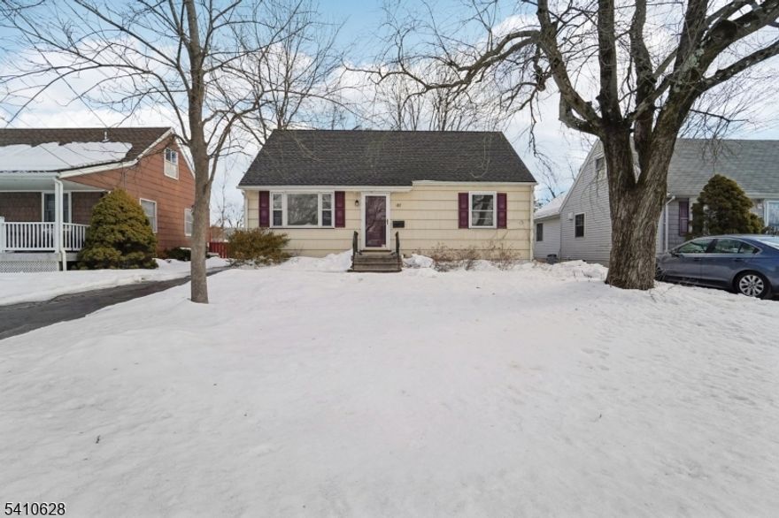 Lovely Cape Cod on a quiet street.  Many updates have been completed,  including the main bathroom, central air, the furnace, some windows, the roof, electrical service, front steps and more.  The Owner?s Bedroom sports  built-ins with cabinets and shelving, and a frame for a king sized bed, and conveniently has an office/dressing room on the same level. Some of the hardwood floors need refinishing, but are in good shape. Main floor bedrooms are spacious and bright.  A deck off the kitchen overlooks the fully fenced backyard.  House is sold As-Is.  A great opportunity in a terrific town!