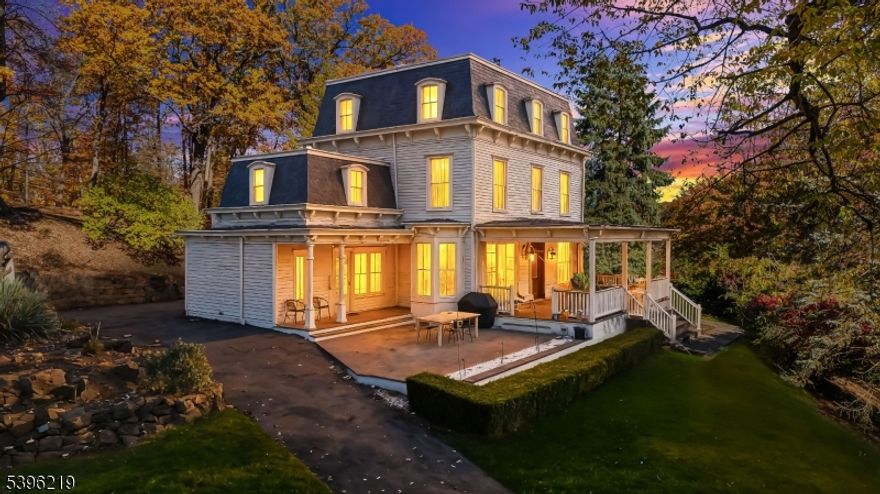 Timeless Victorian Elegance with Additional Cottage Living Space on 2.88 Acres!This stunning 3-story Victorian offers 5 beds, 3.5 baths, high ceilings, and a beautiful gourmet kitchen with a center island, stainless steel appliances, and a breakfast nook. Enjoy multiple living areas, including a formal dining room and a living room with a fireplace. Recent improvements include a newly installed boiler (December 2025), providing added efficiency and peace of mind. Step outside to expansive open porches and a patio, all surrounded by over 2.5 acres of private, park-like grounds?perfect for entertaining or a quiet retreat. The property also includes a charming 2-bedroom, 2-bath cottage ideal for guests or creative pursuits. Experience the perfect balance of history, charm, and modern comfort in one of Watchung's most serene and sought-after locations. Don?t miss this exceptional opportunity to own a truly one-of-a-kind estate!