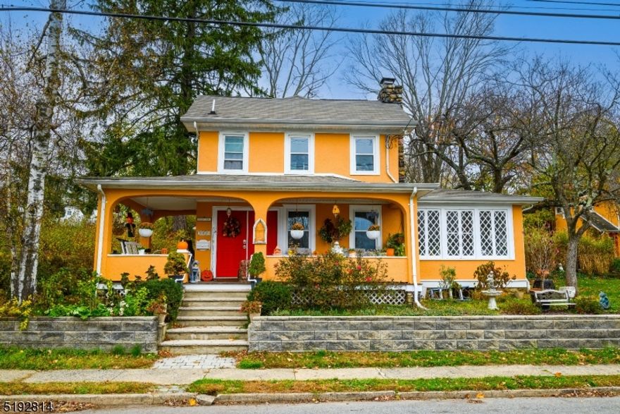 This home has tons of old world charm but has been updated with modern amenities. Large, new kitchen with plenty of storage, center island with room for bar stools, and space for a table. Living room features a wood burning stove insert in fireplace which adds warmth and ambiance. First floor also features a bright sun room for additional living space, study, or office. Second floor has three bedrooms and shared full bath. Home sits on a corner lot - side yard features mature plants for privacy. Large detached garage offers off-street parking and storage. Wraparound porch ready to enjoy in all seasons.