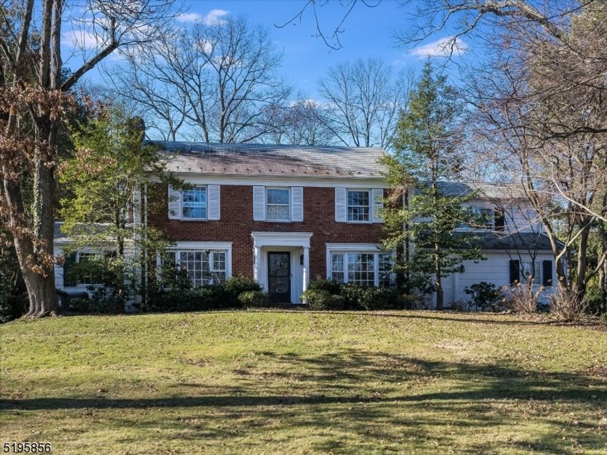 PRIME LOCATION!  This stately brick center hall colonial is located in Summit's premier Northside on over 1/2 acre of property.  Architectural details throughout this custom home include a spectacular indoor heated pool, jacuzzi, sauna, dressing room and bar/sitting area all within an impressive work of art cedar enclosure! The well-appointed first floor includes a gourmet kitchen, dining room, living room with fireplace and cozy library or office/den, plus a powder room. The first floor also boasts multiple sliding glass doors onto a beautiful brick patio for the ultimate in entertaining space. Upstairs includes 5 bedrooms, 3 full baths and a walk-up attic space for plenty of storage or the option to finish. You'll find one of the bedrooms is the perfect guest or au pair suite with its own private entrance and full bath. The newly finished lower level includes a rec room, 1/2 bath, large storage room and laundry. This idyllic neighborhood with stunning homes and sidewalks throughout, close to town, train, major highways and EWR. The sale of this home includes recently completed architectural plans and estimates for various options.  Not to be missed is the very special home! Chimney and flue, pool house/mechanics sold AS IS; no known issues.