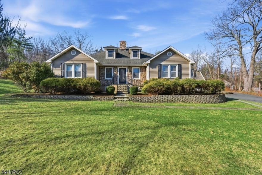 Welcome to this beautifully maintained 3-bedroom, 2-bath ranch nestled in desirable Chester Township. This inviting home offers comfortable one-level living with generous space for both everyday life and entertaining. The large eat-in kitchen is the heart of the home, featuring a wet bar and dedicated coffee bar-perfect for hosting gatherings or enjoying your morning routine. Two cozy wood-burning fireplaces add warmth and charm, one in the living room and the other in the recreational room, creating multiple inviting spaces to relax. The partially finished basement expands your living area with a dry bar, game room, and private wine cellar-ideal for entertaining or unwinding at home. The spacious primary suite includes a walk-in closet and en-suite bath complete with a jetted tub and separate stall shower. An added bonus: a recently updated 1-bedroom apartment above the detached garage with a tenant already in place, offering immediate income-producing potential. New Septic System was installed in 2022. This property combines comfort, character, and opportunity-all in a sought-after location, which also includes a highly regarded school district, including West Morris Mendham High School.