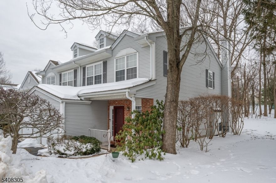 Beautifully situated end-unit townhouse in Seasons Glen featuring 2 spacious bedrooms, a large private office, two full bathrooms and a convenient main-level powder room. This bright and airy home offers ideal entertaining space and abundant natural light, thanks to windows on three sides of the unit. Enjoy year-round comfort with central air and natural gas heating, plus the added convenience of a dedicated washer and dryer room. With an attached garage, outdoor patio space, and a true primary suite boasting en suite bathroom, this home is a must-see. Just a short walk to the community clubhouse, which boasts an outdoor pool, fitness center, bathrooms with showers, billiards room, kitchen access, and more   perfect for relaxing or entertaining. Ideally located close to public transportation and under an hour to NYC, making commuting a breeze. A wonderful opportunity to enjoy comfort, convenience, and community living all in one!