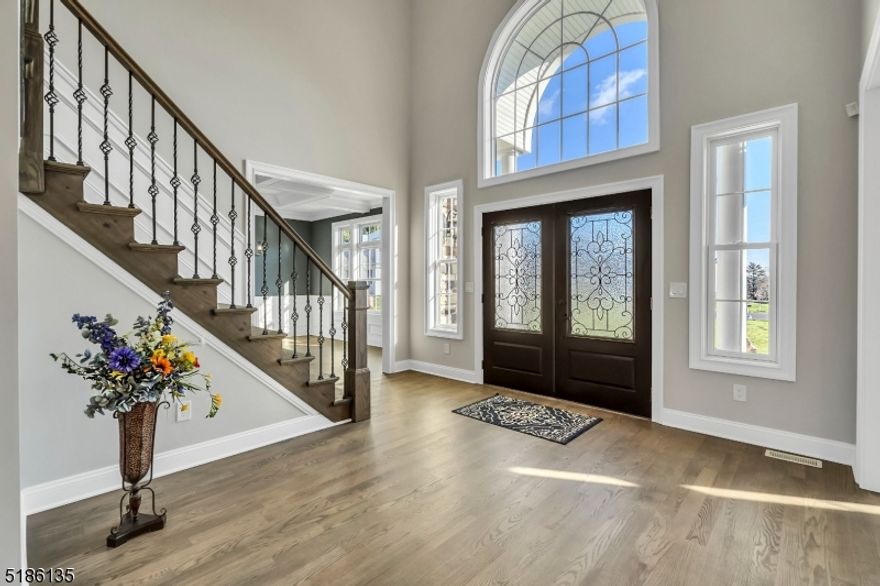 Brand New Construction Just Built ! total 7241 SF of Living Space - the Last Stunning Home at Pitney Farm Estates at Mendham - New subdivision of Luxury Homes on a cul-de-sac w/ panoramic views setting, next to the Historic Pitney Farm Park Green Acreage. Home does have it ALL: Offers 5 Bedrm, 5.5 Baths, Full Finished W/O Basement, 3 car garage & home Elevator to all three levels. Great Floor Plan of 4841 SF, w/Elegant inviting Foyer open to Formal Dining Rm w/custom millwork package. Living Rm next to Conservatory. 1st Fl Guest Suite w/Full Bath. Open Gourmet Kitchen w/Island w/GE Monogram appliances,  & Dinette Rm. w/sliders to 21x18 deck & view on the park-like backyard. Dramatic huge 2 Story Family Rm w/ Fireplace, 2nd stairs, 2nd Fl. offers Exclusive, Dreamy Master Suite w/Sitting Rm, private balcony overlooking the park, a spa-like Bathrm, large his&her W.I. closet + Bonus Rm! Two Big special Bedrooms w/Jack&Jill bath, w/ W.I closets, Laundry Rm. Princess Suite w/Cathedral ceiling, private Bath & balcony. Beautiful colors on the walls. Hardwood floors throughout the home, Full Finished Basement offers another 2400+SF of Living Space, w/ open spacious Rec Rm, Gym, Full Bath, sliding door to private backyard w/plenty of room for the Pool ! Stunning Stone & Hardie Planks Elevation w/Balconies. Beautiful curb appeal, Security System, Centr. Vacuum&Tons of luxury options&upgrades included. Excell. Schools &close to NYC com. rail station. A Must See! Make this Your New Home!