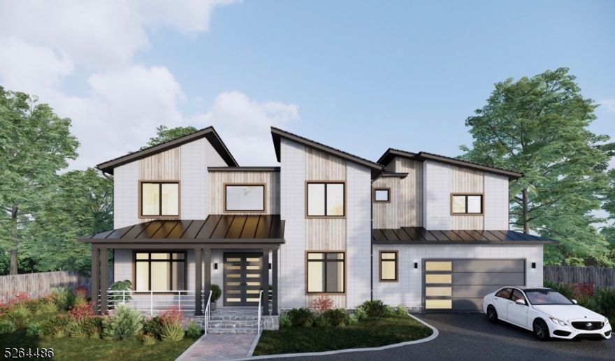 Gorgeous NEW CONSTRUCTION, Colonial home w 6BDs, 5.5BAs, 5,000+/- sf of finished living space over 3 floors & situated on over a half acre plot. Enter the dramatic 2 story foyer with a sweeping staircase flanked by a formal DR w extensive millwork & Butler's Pantry & formal LR; making entertaining a breeze! Beautiful HW floors lead to an expansive Kitchen & Family Room w electric fireplace w tile surround; sliders to an oversized deck overlooking the lush backyard. The kitchen is complete with modern flat front light oak custom cabinetry to the ceiling, high-end SS appliances, large center island w coordinating quartz single-sided waterfall top, quartz countertops, Walk-in Pantry & first floor en-suite with a private deck. The 2nd floor is home to 4 bedrooms including a gracious Primary Suite w a tray ceiling, enormous walk-in closet & spa-like bath w soaking tub, stall shower & dual sinks. One additional Bedroom is an en-suite, other two bedrooms share a full bath & Laundry Room and a large storage room for convenience. The Finished Basement w 9 ft ceilings is equipped w a Bedroom, private Office & large Rec Room w built-in bar w custom cabinetry & full Bathroom. SMART Home features include Nest, Ring, and EV Charger outlets.