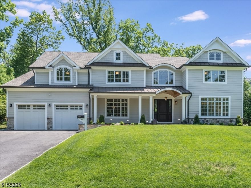 Wrap yourself in luxury with this stunning, custom built 7 bed, 7.5 bath home located in the desirable Poet's neighborhood. Bathed in natural light with meticulous craftmanship and white oak hardwood flooring throughout, this remarkable home features a modern open floor plan, and sun-drenched spaces. Enter the home along the bluestone walkway through the magnificent double entry foyer. Main level highlights include a 1st floor in-law suite, 1st floor office, powder room, exquisite dining & living rooms, butler's pantry, mudroom, gourmet chef's, eat in kitchen with high end Wolf, Sub Zero & Miele appliances, Hansgrohe faucets, handmade tile backsplash and 9' center island, opens to the family room with a wall of windows and sliders opening to the bluestone patio and plush grounds. Luxurious primary suite with a sitting area, dual walk-in closets, & deluxe en-suite bath with separate sinks, soaking tub and separate stall shower connects to bedroom 3 with its own en-suite bath perfect as a bedroom, nursery or office. 3 additional bedrooms complete the second floor all with en-suite baths featuring Restoration Hardware vanities and accessories, Hansgrohe and Kohler faucets. This home has it all with a generator, master bath with radiant heated floors, sprinkler system front & back, VOLT landscaping lights, 2 built-in electric car charging outlets in the garage. Close to top rated Hartshorn & Pingry schools and Gero Park.