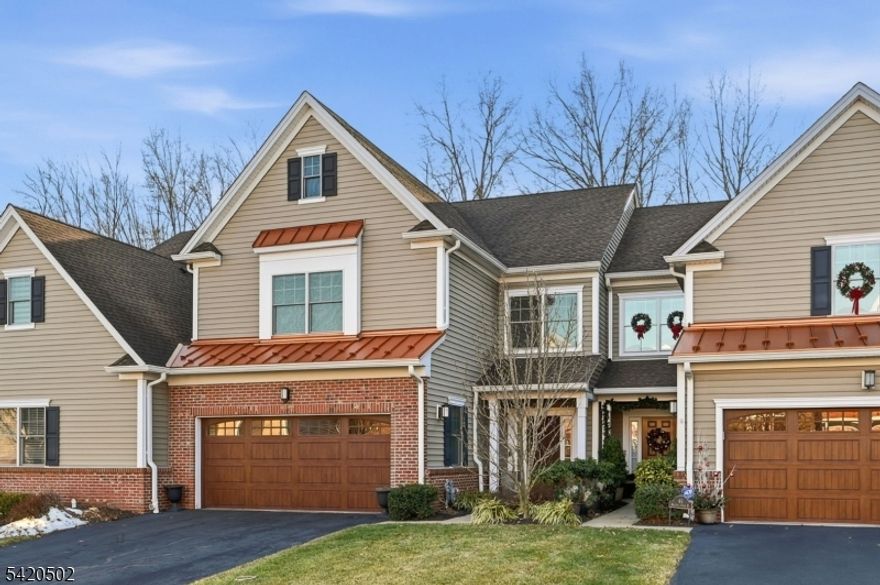 This stunning three-bedroom, two-and-a-half-bath townhome offers the perfect blend of style, comfort, and convenience. The open floor plan showcases beautiful hardwood floors that flow seamlessly through the main living areas, creating a warm and inviting atmosphere ideal for both everyday living and entertaining. A spacious living and dining area connects effortlessly to a modern kitchen, while sliding doors open to a private patio, providing a perfect spot for outdoor relaxation or dining. The oversized primary suite features a luxurious en-suite bath and generous closet space, offering a serene retreat at the end of the day. Additional bedrooms are well-proportioned, providing flexibility for guests or a home office. This home also includes a two-car garage with direct access for added convenience. Located close to major transportation options and just minutes from vibrant downtown Morristown with its restaurants, shops, and cultural attractions, this townhome combines contemporary living with an unbeatable location.