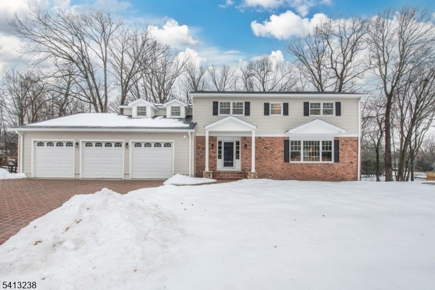 Exceptional center hall Colonial offering 6 bedrooms, 4 full baths and 1 half bath in a desirable neighborhood setting. This spacious home features a classic layout with generous room sizes and an ideal flow for both everyday living and entertaining.The main level offers a welcoming foyer, formal living and dining rooms, and an open-concept kitchen and family room designed for gathering. Also on the main level is one of two primary style bedrooms with its own Full bath. Upstairs, the second expansive primary suite is complemented with a Lavish Full Bath with jetted tub and dual stall shower! 4 additional well-appointed bedrooms, including a third bedroom for flexible living arrangements.The full unfinished walk-out basement provides incredible bonus space for future recreation, home office, gym, or media room, with direct access to the backyard. A three-car garage adds convenience and ample storage. Set in a sought-after neighborhood, this home combines size, flexibility, and functionality ready to accommodate today's lifestyle.A rare opportunity to own a residence that effortlessly combines elegance, flexibility, and true six-bedroom living.The West Caldwell lifestyle features convenient access to the best restaurants and pubs in Caldwell's famous downtown, top rated schools, parks, 2 town pools, NYC transportation, free summer concerts at the Gazebo and so much more! * Property Floor Plan Available in Media Section