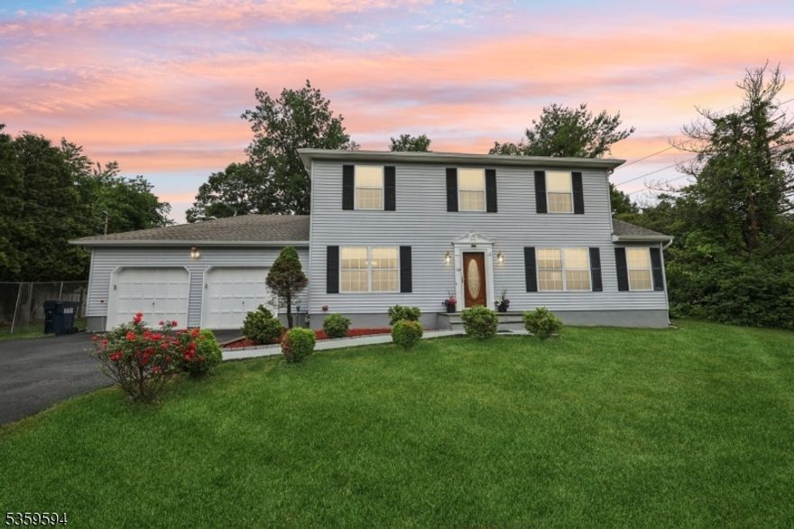 Close to the 206 thoroughfare, but tucked away near the end of a peaceful cul-de-sac, this beautifully maintained 4-bedroom, 2.5-bath colonial offers space, comfort, and timeless charm. Step inside to formal foyer which leads to an inviting open-concept kitchen featuring sleek stainless steel appliances, perfect for both everyday living and entertaining. The spacious living area is anchored by a cozy wood burning fireplace, creating the ideal setting for relaxing evenings or for larger gatherings.  Upstairs, four  bedrooms provide ample space for private areas, or a home office. The primary suite boasts an en-suite bath and generous closet space. Step outside to a private FLAT backyard patio perfect for summer barbecues or al freso dining.  The flat large backyard has plenty of room for a garden, or quiet mornings with a cup of coffee. Enjoy the tranquility of the quiet street while still being conveniently close to schools, parks, and local amenities. With its classic curb appeal, modern updates, and ideal location, this home blends style and function in a setting that's hard to beat. Don't miss the opportunity to make this colonial gem your own!