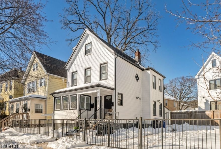 Recently renovated multi-family home offering privacy, flexibility, and modern living in Montclair. Located on a rare through-lot spanning two streets, the property features a private gated driveway, detached garage, and two updated units ideal for owner-occupants or investment. The first-floor unit offers a renovated two-bedroom, one-bath layout with private entry, updated kitchen with stainless steel appliances, a finished lower level providing additional living space, and direct access to the backyard and detached garage. The second-floor unit spans two levels and features three bedrooms and two full bathrooms with an open-concept layout. The main level includes a renovated kitchen, one bedroom, and a full bath, while the upper level offers two additional bedrooms and a full bathroom. Private entry and direct access to the backyard and detached garage. Move-in-ready with modern upgrades and a versatile layout.