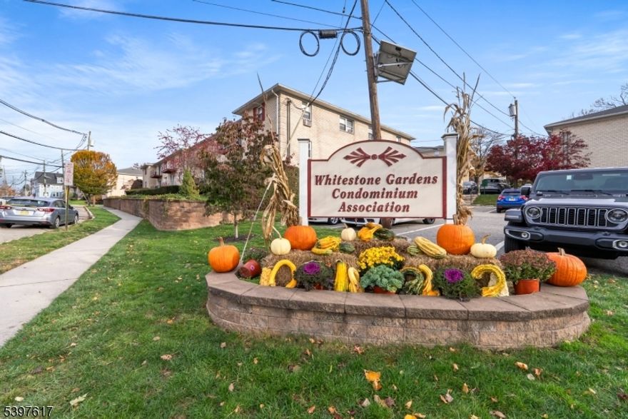 Immaculate Whitestone 2 BR FIRST floor unit. slider to Balcony. Hardwood floors throughout Available furnished or unfurnished. This unit has a King size MBR with two double closets! Lovely newer slider to deck with built in blinds! Brand newly finished HW floors in LR & DR. Eat in kitchen with dishwasher will accommodate a bistro set. The piece in kitchen will not remain. This unit is quite convenient to laundry, it is located in the same building just steps away from your door. Window treatments included. Newer LR slider has built in blinds!  Buzzer and intercom. HW flooring throughout. ps. Carpeting in LR and DR removed and flooring refurbished :)