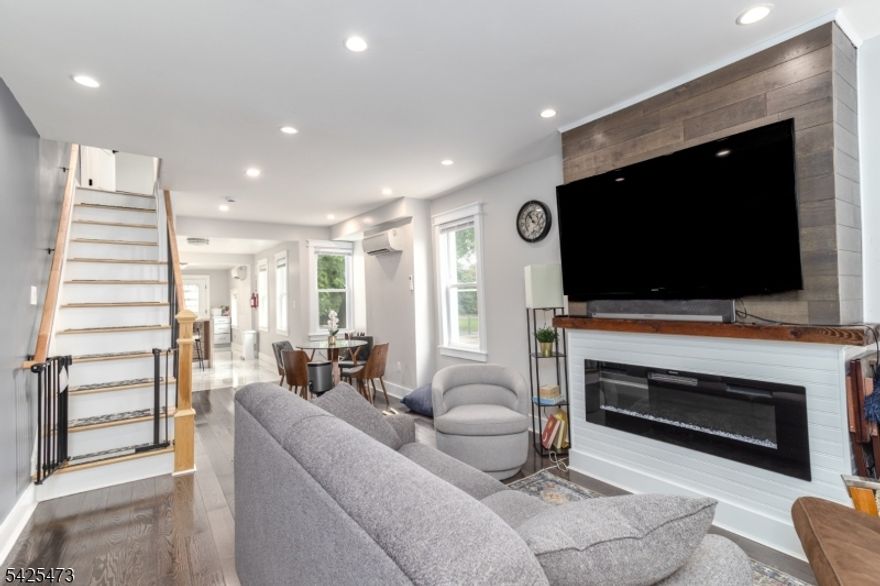 Welcome to 475 Locust Ave   where quality craftsmanship meets modern comfort in a prime Burlington location. Fully renovated top to bottom with attention to detail, this home showcases thoughtful finishes that create a warm, inviting, and stylish living space.Situated on a desirable corner lot in a quiet, friendly neighborhood, the property offers charming curb appeal and ample street parking. Inside, enjoy a bright, open layout with updated flooring, recessed lighting, and a beautifully designed living room featuring a custom accent wall and electric fireplace   perfect for relaxing or entertaining.The updated kitchen features sleek cabinetry, stainless steel appliances, and modern finishes, flowing seamlessly into the dining area. Upstairs, generously sized bedrooms and fully renovated bathrooms offer comfort and style.Offered fully furnished, this home is truly turnkey. The semi-finished basement provides excellent ceiling height and flexible space, ready to be completed as a rec room, office, or gym.Enjoy a private, low-maintenance yard with raised garden beds. Conveniently located near Burlington City's historic downtown, restaurants, shops, the Delaware River waterfront, and the NJ Transit River Line for easy commuting.