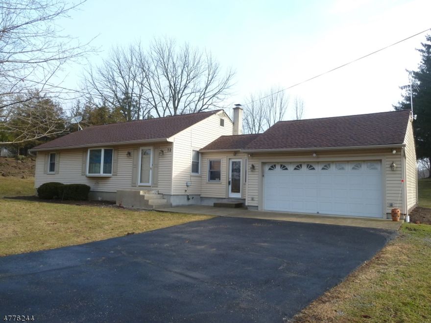 Fabulous renovated 3 bedroom Ranch located in Green Township, Sussex Cty. This ranch has a brand new kitchen, new bath, beautiful hardwood floors & much more! The full basement has 3 large rooms , storage room, utility & laundry room, and workshop. Enjoy the heated sunroom located between the kitchen and the 2 car garage. There is an auto start generator that works most all utilities of the house, when you may need it. No Smoking. This home is located less than 3 miles from EXIT 19 on Route 80. This house will not last. Make your appointment today!  (Tenants responsible for water softener salt, and to refill Propane (generator) & Oil at the end of the lease. NTN required.)
