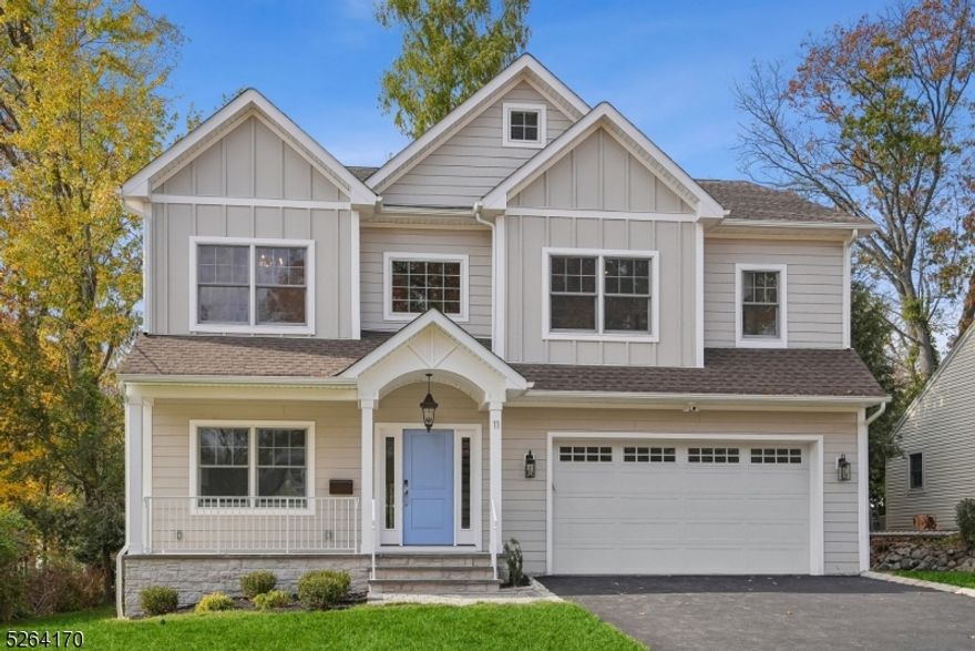 Custom Colonial by Max Homes NJ.    High End Craftsmanship and 9ft ceilings throughout. Grand Foyer welcomes you w/ impressive 2 Story entry with detailed Herringbone HW floors, Formal LR & DR, Family Room w/gas fireplace and a First Floor Guest Suite. Gourmet Kitchen w/high Viking appl package, Pantry Storage, Quartz Island & Beautiful Cabinetry. Large Mud Rm w/storage, Powder Rm and access to 2 car attached garage. Second floor Grand Primary Suite w/tray ceilings, 2 WIC's & Spa Bath w/soaking tub. Four additional Secondary Bedrooms,  2 Hallway Baths & Laundry complete 2nd floor. Finished Walk-out Basement w/9ft ceilings, 7th bedrm/Office, Full Bath, 2nd Laundry Rm, Rec Room & Wet Bar w/Wine Frig. Landscaping pkg includes Paver Patio, BBQ Gas Line and Privacy Fence. Over 4600 sq ft of finished living space.