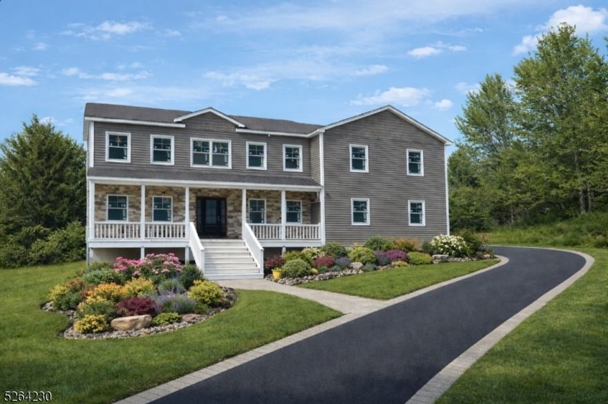 Welcome to your brand-new 4-bedroom home in the desirable Rolling Hills Estates of Wantage, NJ. This beautifully crafted residence offers 2,700 sq ft of modern living, featuring a bright open-concept floor plan centered around a spacious kitchen with a large center island, stone countertops, and premium cabinetry. The seamless flow into the dining and living areas enhanced by hardwood flooring throughout creates the perfect environment for everyday living and effortless entertaining. Upstairs, retreat to your private primary suite complete with a full ensuite bath. Also on second floor bonus sitting room, ideal for a home office, reading nook, or lounge space. Three additional spacious bedrooms complete the second level. Located in the prestigious Rolling Hills Estates, you'll enjoy peaceful surroundings, beautiful natural landscapes, and four seasons of outdoor recreation. All just minutes from Crystal Springs Resort, Mountain Creek Ski Area, dining, shopping, and major conveniences.