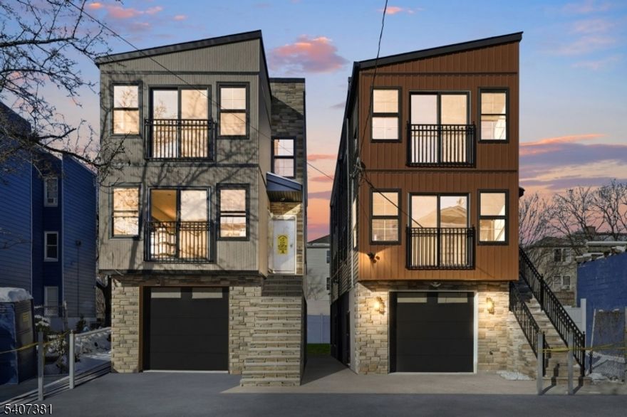 The new construction game has leveled up and you don't want to be left behind. This stunning brand new build is ready for you with juliet balcony every living room. The ground level features a half bath and offers both a side back and garage access. Each unit boasts 3 bedrooms and 2 full bathrooms, including a private primary suite, plus its own laundry area. Each unit with top-of-the-line finishes throughout quartz countertops, premium cabinetry, and two unique kitchen designs to choose from. Gorgeous accent wall on the first floor living room giving it a phenomenal touch. Best of all, this property qualifies for a 5-year tax abatement. Don't miss the chance to see it today! Each property will have its own patio and backyard and will be fenced off. 5 year tax abatement for buyer.