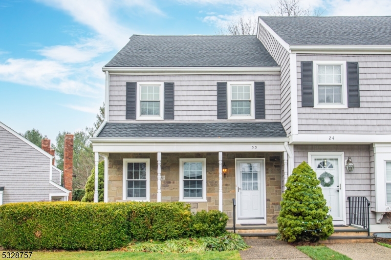 Coveted, sun-drenched, 2 bdrm, 1.5 bath, corner unit offered in the immaculate, gated community of Mendham Commons. This recently renovated townhouse boasts hardwood flrs & well-appionted upgrades throughout. The formal living /dining rm leads to a large, open-concept kitchen-family rm complete w/gas fireplace. The kitchen provides access to a generously sized deck that offers gas grill & serene, bucolic environment for 'al fresco' dining. A powder room completes the 1st floor. 2nd Floor features 2 large bedrooms, with ample closet space. The renovated full bath includes marble tile & high-end finishings.Basement offers washer/dryer as well as an ample amount of storage space. This pristine townhouse includes the all-inclusive Mendham Commons Community amenities: indoor & outdoor pools, Gym, Tennis, Sauna, Playground, Club/Party Room with kitchen. Close to M'town for dining/shopping & Nj Transit/ Midtown Direct Train.