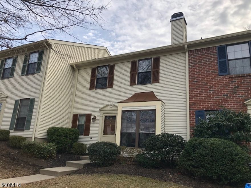 Welcome to this 3-bedroom, 2.5-bath townhome nestled in a well-maintained Society Hill community surrounded by 43 acres of manicured grounds near Pleasant Valley Park. This home features gorgeous wood floors throughout both levels and all popcorn ceilings removed, creating a clean, modern feel. The inviting living room offers a cozy fireplace, while the kitchen includes sliding doors to the rear, providing seamless indoor-outdoor flow. All bathrooms have been tastefully renovated, windows replaced, and the spacious primary suite boasts a walk-in closet. Additional highlights include a full-size washer and dryer in the utility room, along with the HVAC system and a new hot water heater, offering added peace of mind. Residents enjoy exceptional community amenities, including a clubhouse, outdoor in-ground pool, tennis courts, bocce court, playground, basketball court, bike paths, and on-site property management. Ideally located with easy access to major highways and NYC-direct trains, and served by highly rated Bernards Township schools, this home offers the perfect blend of comfort, convenience, and lifestyle.