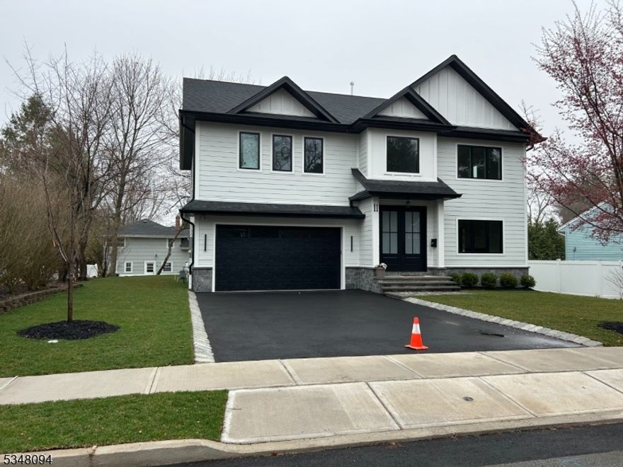 Welcome to this spectacular NEW CONSTRUCTION HOME-NEW FOUNDATION(Completed). with 6 BD, 5 BA boasting 3000+ sq ft of finished living space over 3 floors located in a great neighborhood. Features include a 2-story foyer, gorgeous white Oak hardwood flooring. an open floor plan with an expansive Kitchen, dining area and sliders leading to the backyard, Family Room with a gas Fire Place. The kitchen is complete w/ high-end stainless steel appliances, center island, quartz counters and ceiling height Shaker style cabinetry. Convenient 1st FL 1 BR/office adjacent to a full bath. The 2nd floor has 4 BR, 3 BA and Laundry. The Master BR is complete w 2 walk in closet, spa-like bath w/ a soaking tub, stall shower, and dual sinks. 1BR is an en-suite and the other 2 BRs share a spacious full BA. The fully finished Basement has a large Recreational Room, Office/BR and a full BA. Hardie Plank siding, Garage Heat etc...10-YEAR BUILDER'S WARRANTY. Seller holds NJ real estate license.