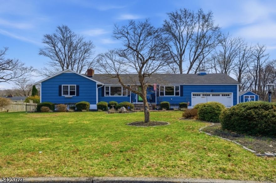 Great Ranch style home in a great location in the Brooklawn section of Parsippany with amazing indoor and outdoor space.  Gorgeous property, impressive indoor and outdoor living space, beautiful addition on back of home which features a light and bright family room with cathedral ceilings, skylights and paladian windows which connects the gorgeous renovated kitchen and sliders out to the huge covered deck, great for entertaining space!  Hardwood flooring throughout the upstairs (hardwood under carpet in BRs) & luxury vinyl plank flooring downstairs.  Outside you will find a large yard, paver patio, hot tub with gazebo as well as a shed in addition to the huge covered deck!  Great location near schools, shopping, highways (287, 80, 10, 46, 280, 24), only 25 minutes to Newark Liberty airport and close to public transportation to NYC.  Public sewer, public water.  According to tax assessment card, total heated square footage is 3200 sq ft (2094 upstairs and 1106 downstairs).