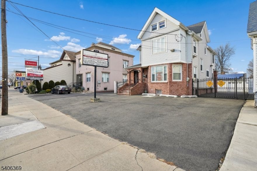 Prime Retail / Office Opportunity   313"317 Rahway Ave, Elizabeth, NJ. Put your business in a location that works as hard as you do. This bright and versatile 2,724 SF commercial building, formerly an attorney's office, offers a rare opportunity to lease a standalone, three-level professional space with 10 on-site parking spaces in a high-visibility Elizabeth corridor. The layout includes 3"4 private offices, a dedicated conference room, a kitchen/conference area, and three full bathrooms, ideal for legal, insurance, medical, real estate, architectural, engineering, or other professional uses. Located near Vine Street and DeHart Place, the property benefits from strong neighborhood activity, excellent street presence, and convenient access to Routes 1 & 9, Route 439, the NJ Turnpike (I-95), the Garden State Parkway, NJ Transit bus routes, and Elizabeth train stations. Nearby retail and dining enhance the appeal. Additional highlights include tenant signage, strong branding visibility, and ample on-site parking. NNN lease. Available January 2026. Minimum 2-year term. One office and attic space excluded. Schedule your showing today!