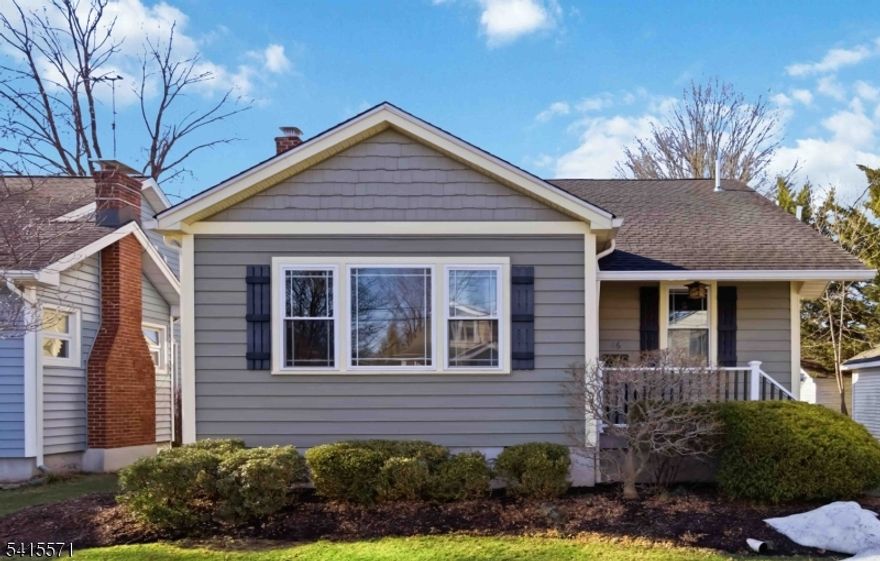 This picture-perfect Cape Cod home is in the desirable "Fairchild" section of Morris Township. It is beautifully maintained and updated. Flexible living space offers a large family room with a gas fireplace that opens to a formal dining room. The kitchen is updated with beautiful white and blue cabinetry, quartz countertops, tile back splash, slate floor with a separate large eating area. The glass panel door opens to the generously sized deck with stairs to the airy, open, spacious level fenced in yard. In addition to the first floor living there are two bedrooms and an updated full bath. The primary bedroom is on the second floor, recessed lighting, 3 closets with storage space area behind the closets. The gorgeous full bath features a free-standing soaking tub and oversized stall shower. There is a bonus deck looking out over the back yard too. The lower-level living space includes a recreation room and a room that can be used as an office. There is a half bath and a laundry room. The detached one car garage has additional storage space with a back attached shed. This location is conveniently located to schools, the Morris Plains train station, lots of shopping and restaurants for every appetite. Please note this home has a Morris Plains mailing address. House also features tankless hot water heater.