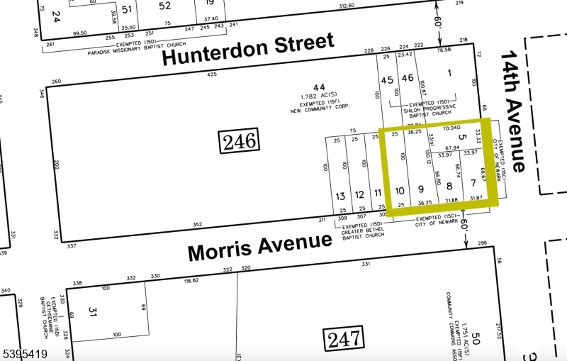 Block 246 LOTS 5 & 7-10 - Land