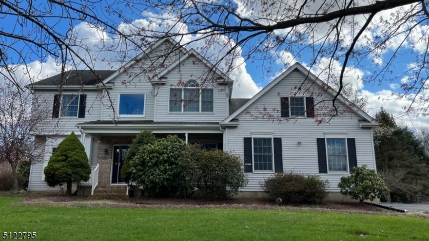 Available immediately. More info available upon request. Flexible lease terms available (e.g. shorter or longer than 12 months) can be accommodated if needed. Furnished options available via CORT if needed. Pristine Country Classics home, 4 BR, 2.1 BA, 1st floor office, 3 car garage Colonial backs up to private woodlands. two-story foyer, hardwood floor throughout the whole house. 9 feet ceiling on 1st level. BRIGHT Kitchen w/granite countertops. 2022 washer, dryer & stainless steel refrigerator. Sunken family room w/tray ceiling, white brick fireplace, and SUNBURST windows w/access to the large deck. SPACIOUS Master Bedroom w/tray ceiling, 2 huge closets. The master bathroom features a soaking tub surrounded by windows and skylight, a granite countertop with double sinks. Semi-finished basement. Tennis courts nearby. Hillsborough delivers NYC commuting via Coach USA express bus from Hillsborough Promenade (Route 206 at Kohl's) to Grand Central in 75 minutes, plus NJ Transit Raritan Valley Line access at nearby Somerville/Raritan stations. I-287 and I-78 provide highway options averaging 60-75 minutes to Manhattan. Highly rated Hillsborough Township schools, with Rutgers and Princeton nearby. Recreation includes Sourland Mountain Preserve, Duke Farms, and Duke Island Park along the Raritan River. Shopping anchored by Bridgewater Commons Mall, Whole Foods, Trader Joe's, Costco, Target, and Hillsborough Promenade retail.