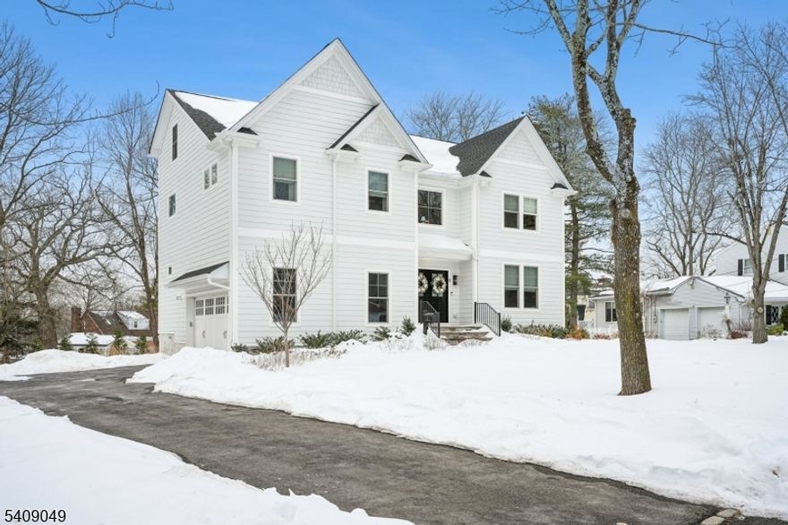 Built in 2024 by JTS Build & Design and ideally situated on a quiet cul-de-sac in sought-after Madison, this exceptional 6-bedroom, 4.1-bath home blends modern design with everyday comfort. Oversized windows compliment the 9-foot ceilings to fill the home with natural light, creating bright, welcoming spaces throughout. The open-concept kitchen, Boasting Thermador appliance suite, massive center island, and beverage/coffee station, flows seamlessly into the family room, offering an ideal setting for both daily living and entertaining. While the focal point of the family room may be the gas fireplace, glass sliders lead out to a paver patio for overflow when entertaining. The primary suite is a true retreat, featuring two walk-in closets and a spa-inspired bath with soaking tub, stall shower, and refined finishes. Additional bedrooms and a finished attic offers valuable bonus space perfect for a home office, playroom, or studio. The finished lower level includes a bedroom and full bath, ideal for guests. With newer construction, generous living space, abundant light, and close proximity to Madison's vibrant downtown, top-rated schools, and commuter routes, this home offers a rare opportunity for turnkey living in one of Morris County's most desirable communities.