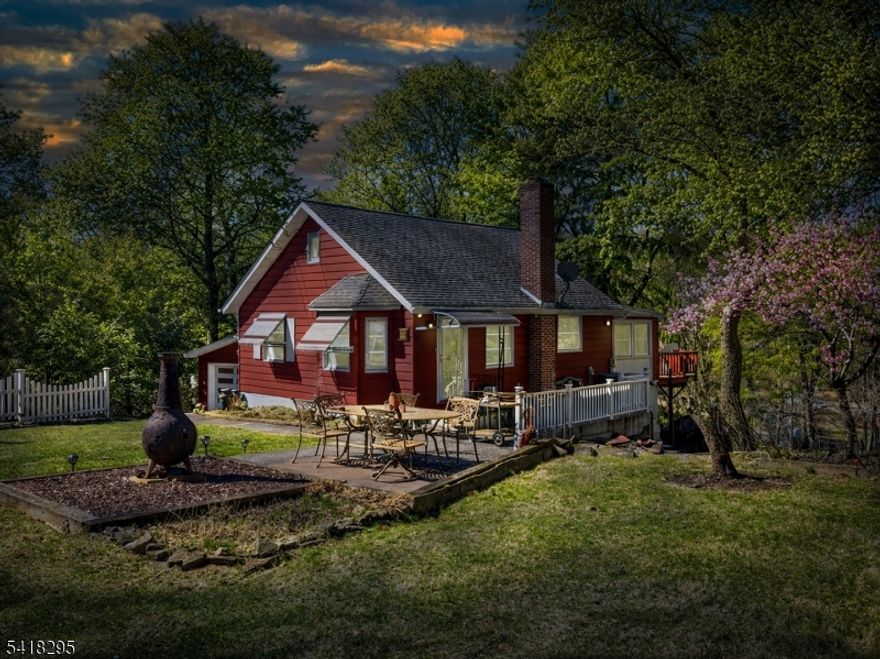 Discover your private hideaway in the Highland Lakes Country Club Community. This charming 1945 Cape Cod sits high on a quiet, low-traffic street, offering treetop serenity with quick access to major roads. Just 225 steps from Beach #1 and the main sports complex, you?ll enjoy unmatched convenience to the community?s best amenities.Relax in your fenced outdoor oasis featuring a firepit and jacuzzi, perfectly placed for year-round privacy. Inside, the main level offers two comfortable bedrooms, a bright sitting area, dining room, and a full bath just off the kitchen. Step out onto the elevated deck for peaceful woodland views. The private second-floor primary bedroom creates a cozy retreat.The walk-out lower level adds even more living space with a TV cave, second full bath, laundry area with utility sink, and a free-standing wood stove capable of heating the entire home, reducing energy costs significantly. As an HLCC homeowner, enjoy access to a large clubhouse, sports courts, playgrounds, five freshwater lakes, and seven sandy beaches with seasonal lifeguards. Minutes away are Vernon Township?s parks, trails, skiing, and outdoor recreation, plus Warwick, NY?s shops, restaurants, and classic Drive-In Theater.A perfect blend of privacy, comfort, and endless fun?your getaway awaits.