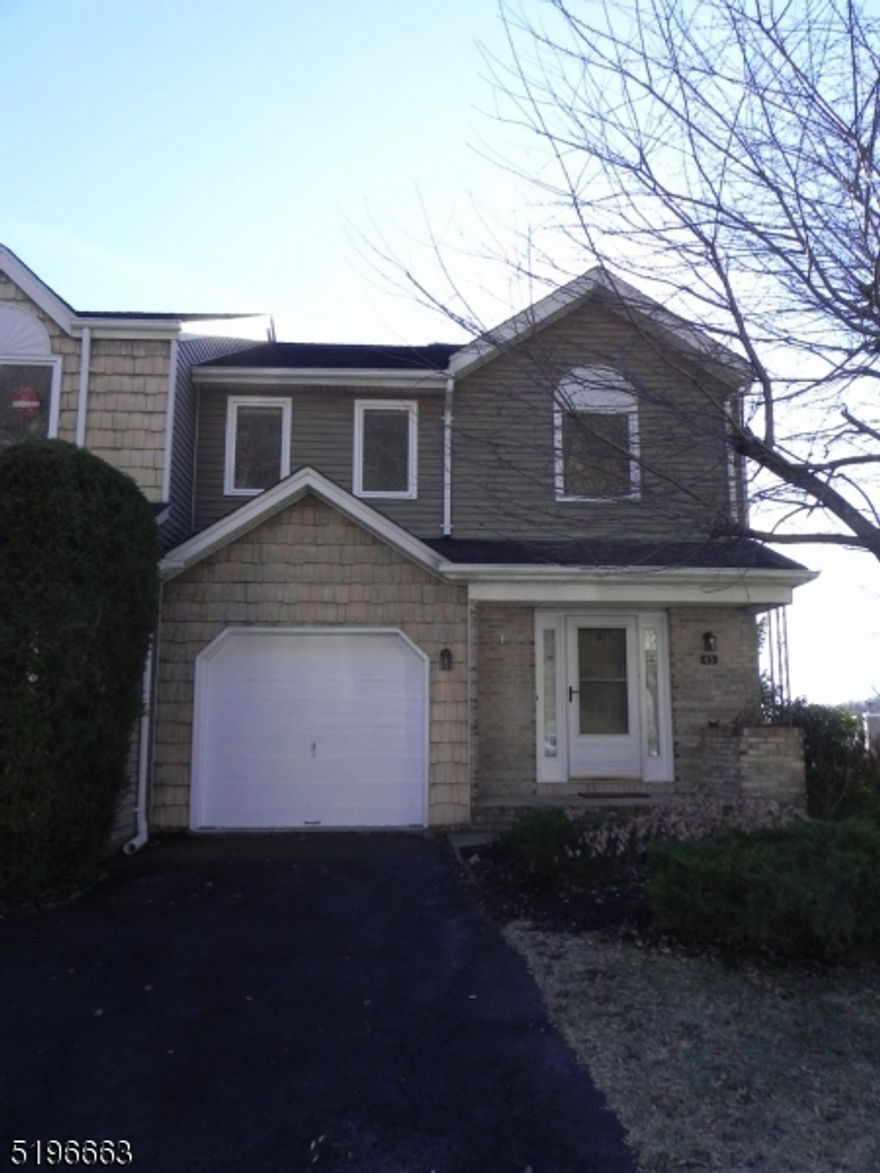 Beautiful, Private, end unit townhouse in convenient neighborhood. This unit features 3 levels of living space. Open concept floor plan with deck overlooking scenic views. Full finished walkout lower level with tons of storage, laudry and office/exercise room option. Convenient to NYC transit and commuter routes. Great schools and shopping. Public utilities. Community features include pool, clubhouse and tennis.