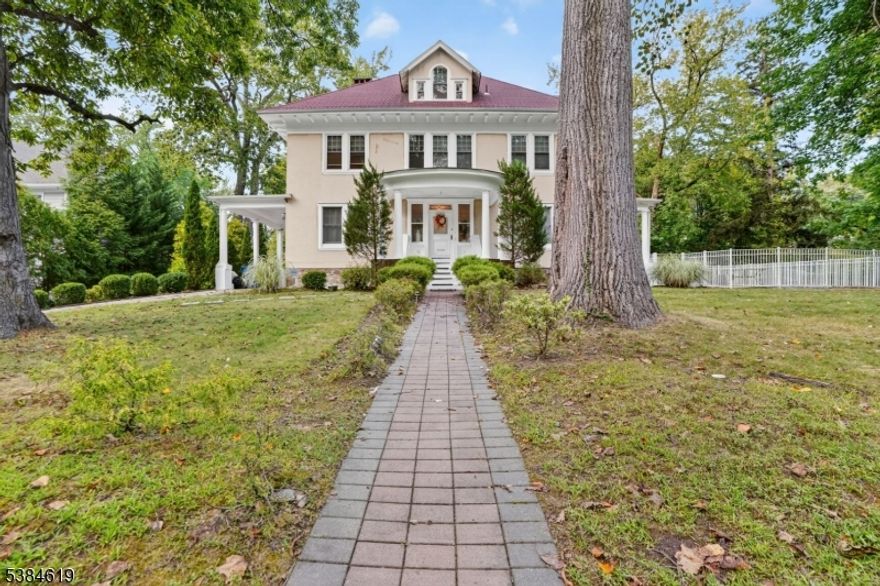 Welcome to 285 Maple Street, a marvelous 6 bed, 4.5 bath grand center-hall colonial located in the highly desired East Hill section of Englewood.  Steeped in early 20th-century charm, this elegant home spans an impressive 4,533 square feet and sits on a lush 3/4-acre corner lot, offering both space and serenity in one of Bergen County?s most desirable neighborhoods.  Classic stucco exterior and frame construction that reflect timeless craftsmanship. Three stories of living space, ideal for expansive entertaining. Generous lot size with mature landscaping, and an in-ground swimming pool, perfect for outdoor gatherings or quiet reflection.  Ductless AC system for comfort and convenience all year round.  Gleaming hardwood floors, 2-car garage, a gorgeous 2nd level terrace, and an in-home elevator are just a few of the great features of this home.  Whether you're drawn to its historic roots or its spacious layout, this home offers a rare blend of character and comfort in the heart of Englewood. Close proximity to all major highways/transportation, shops, restaurants, and places of worship.  Easy commute to NYC.  Book your showing today!