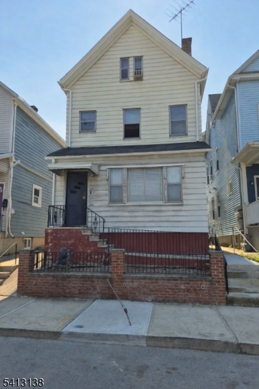 Vacant multi-family property in a commuter-friendly location. Convenient access to major highways, public transportation, shopping and Newark Airport. Ideal for investors or owner-occupants seeking rental income potential. Property sold-as-is. Buyer is responsible for all inspections and municipal certifications.