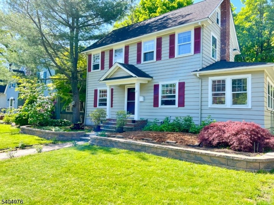 Sunny Upper Montclair Center Hall Colonial on quiet side street close to Brookdale park, Watchung Plaza, shopping, restaurants, NYC trains and buses. Nice flat backyard with raised flower beds and 2 car garage. Classic Colonial with updated Kitchen that opens to Dining Room, nice big Living Room and side Den plus Powder Room and with enclosed Back Porch/Sunroom. 2nd floor has 3 Bedrooms and updated Full Bath. 3rd floor has private Bedroom/Office. Central Air.