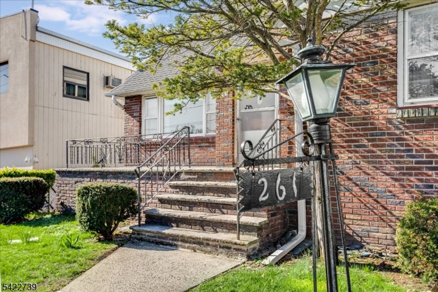 Welcome to this 5-bedroom home on a 57 x 150 lot in the heart of Passaic Park. First floor includes a living room, formal dining room, eat-in kitchen, two bedrooms, full bath, and sunroom. Second floor features a family room with deck access to yard, second eat-in kitchen, three bedrooms, and a full bath. All separate utilities- Full walk-out basement with laundry area and half bath. . Detached 2-car garage. Floor Plans are in media - Conveniently located near NYC trains, buses, highways, shopping, and Third Ward Park.