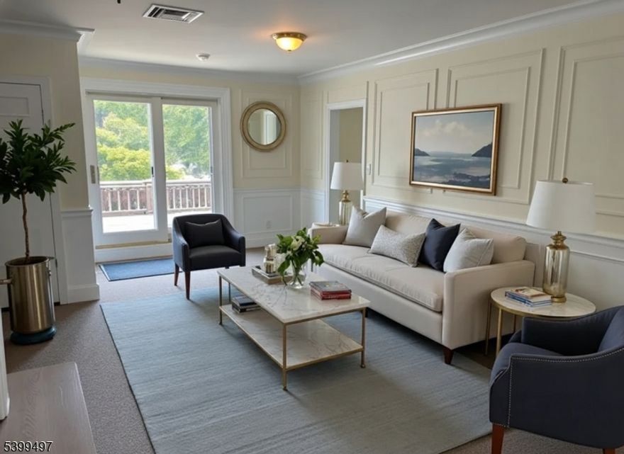 NEW PRICE for this TWO bedroom, TWO full bath apartment ONE BLOCK to downtown Westfield!    Spacious apt w/private entrance and EIK, Office/Laundry Room in unit.  Main bedroom has an ensuite full bath & dressing area. Both baths have stall showers (no tubs).   Central Air & GREAT CLOSETS.  Partial pulldown attic storage space also available to tenant.  Ready for occupancy!  Second floor of medical building. NO SMOKING, NO VAPING, NO PETS.    NTN Credit application required.  Tenant responsible for first $100 of repairs.