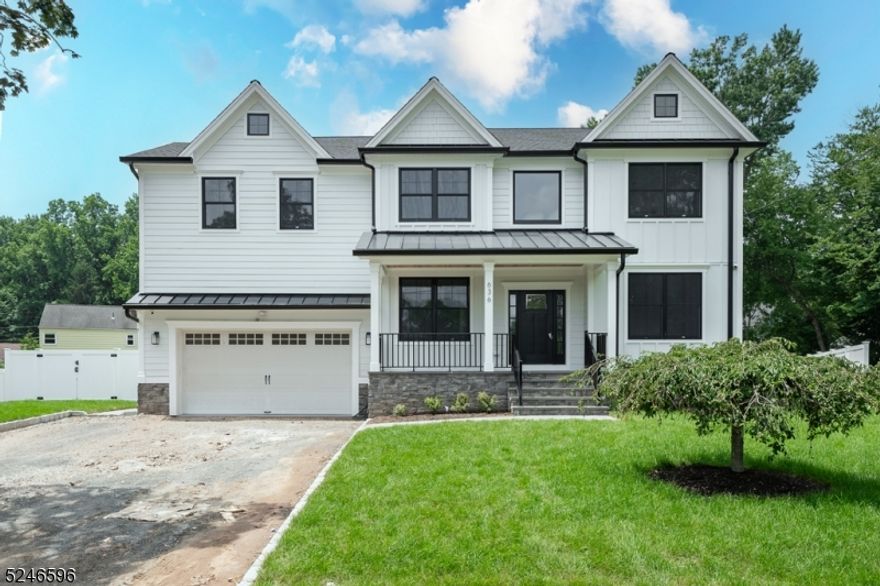 FOR COMPS PURPOSES ONLY. Nestled on a 1/3 of an acre of leved land, this Little Bear Builders custom home features six bedrooms, 6 1/2 baths and is loaded with upscale features and an open concept throughout. The grand two story foyer welcomes you in the sundrenched living room and dining room with coffered ceilings and an abundance of windows. Four inch white oak floors, a natural wood island island, Thermador appliances, quartz countertops, and custom cabinetry elevate this luxury home. The chef's kitchen is open to the family room and features custom built ins and a gas fireplace.  A first floor bedroom, full bath, and a powder room complete the first floor. Primary suite features vaulted ceilings, a very spacious walk in closet, a primary bathroom with a spacious shower, wood vanity with double sinks and a soaking tub for ultimate relaxation.  Three additional bedrooms complete the second floor. Lower level includes a bedroom, a wet bar and a full bathroom.  Beautifully landscaped backyard with underground sprinklers, sod, a custom paver patio and covered patio with outdoor fireplace complete this oasis. Taxes are preconstruction.