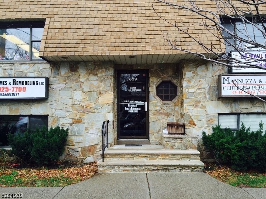 Lower level office suite. 2 large offices and a storage room, available for immediate occupancy. 110 Amp service. Electric is the only item paid by Tenant. All others are covered by the Landlord. Private parking in the rear of the building for 1 car only. More parking on the street. Tenant responsible for C/O and application with town for use.