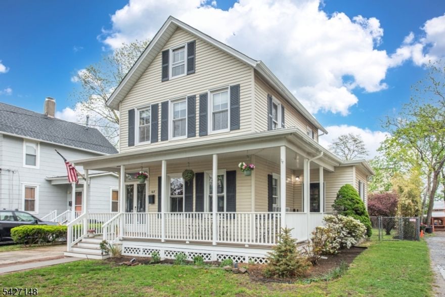 Welcome to this newly renovated and move-in ready in sought-after Red Bank, just moments to NYC train and downtown. Inviting wraparound porch, beautifully updated kitchen with stainless steel appliances and white shaker cabinetry, and private backyard retreat. Open living and dining areas offer a seamless flow for everyday living and entertaining. Features 2 bedrooms and 1.5 updated baths with soaking tub and separate step-in shower. Spacious deck overlooks secluded yard with fire pit--perfect for relaxing or hosting. Large driveway, storage shed, main-level laundry, hardwood floors, attic, and full basement. Recent upgrades include newer roof, flooring, recessed lighting, ceiling fans, and updated windows. Close to dining, shopping, live music, and waterfront park. You will LOVE it!